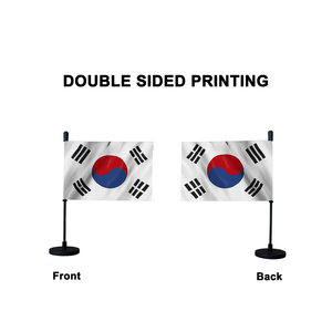 韩国汽车标志带磁性底座和韩国Kr国家汽车发动机罩Bagetu柔性旗杆 - Product Image 5