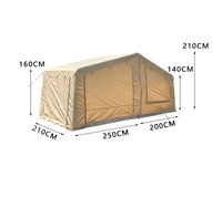 Tente gonflable robuste, durable, portable, personnalisée, résistante au vent et à l'eau pour la randonnée, idéale pour le e-commerce