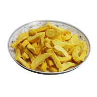 Nieuwe trendy snack: gevriesdroogde gele perzikchips, kant-en-klaar, bulk fruit snacks, gedroogde gele perzikplakjes in 1kg grote zakken