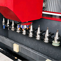 HUALONG Máquina CNC de 3 Ejes para Corte y Pulido Automático de Encimeras de Granito/Mármol, Motor de 10.75kW, 1 Año de Garantía