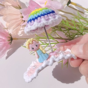 Kidscute Blancanieves Lana Crochet Lina Belle Horquilla Bebé Arco Iris Paraguas Columpio Clip Diadema Horquilla - Product Image 5