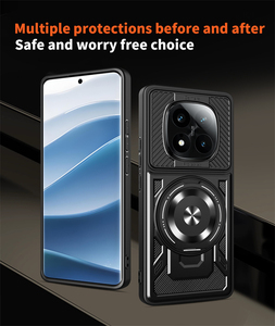 Étui de protection magnétique rotatif de luxe pour <span class=keywords><strong>Redmi</strong></span> <span class=keywords><strong>Note</strong></span> 15 14 Pro Plus K90 Pro Max 15 15C A5 TPU+PC Anti-chute - Product Image 4