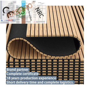 แผ่นฝ้าเพดานอะคูสติกโค้ง KASARO แผ่นตกแต่งผนังแบบยืดหยุ่น ดีไซน์โค้ง แผ่นผนังอะคูสติกไม้ MDF สำหรับตกแต่งภายในห้อง - Product Image 2