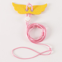 FifiGoo Tali Pengikat Hewan Peliharaan Kecil Model Harness untuk Hamster, Tupai, Guinea Pig, Sugar Glider - Bahan Poliester Motif Polos untuk Penggunaan Luar Ruangan