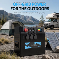 Licitti En İyi 12V 3000 Watt Saf Sinüs Dalgası MPPT İnvertörlü Güneş Enerjisi Jeneratörü LiFePO4 Pil Depolama Araç Uyumlu Taşınabilir İstasyon