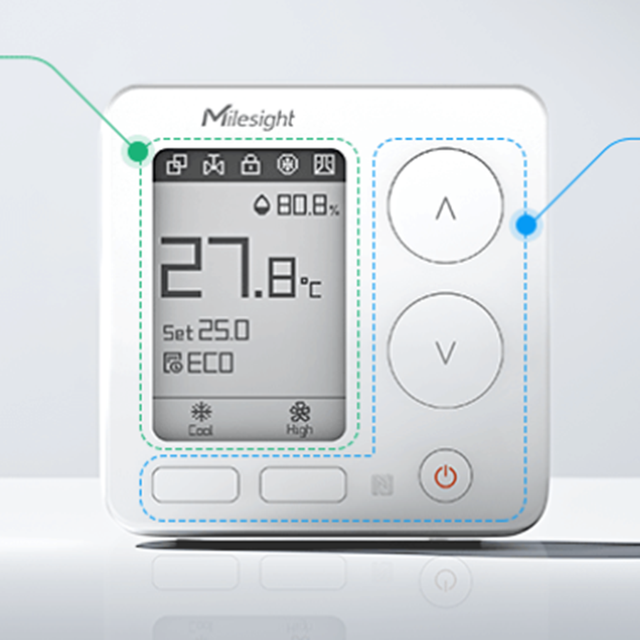 Milesight WT304 Smart Fan Coil Thermostat Smart Scheduling & Precise Climate Control, Redefines FCU Efficiency