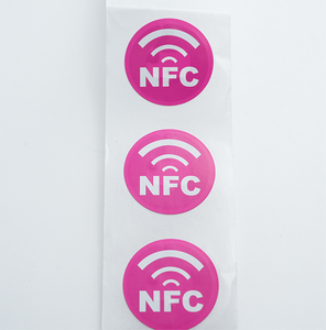Autocollants NFC à haute fréquence avec puce NTAG213 personnalisée, protocole ISO-1443A, étanches IP68, transparents, laminés en PET/PP - Product Image 1