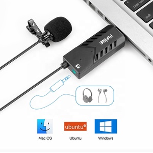 ไมโครโฟน <span class=keywords><strong>Fifine</strong></span> <span class=keywords><strong>Mini</strong></span> USB แบบหนีบปกเสื้อ สำหรับการสอนออนไลน์ การบันทึกเสียง ไมโครโฟนคอนเดนเซอร์แบบคาร์ดิออยด์ สำหรับพีซีและแล็ปท็อป รุ่น K053 - Product Image 2