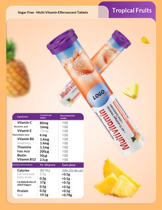 Tabletas Efervescentes Sin Azúcar OEM, Suplementos de Calcio, Hierro, Magnesio y Vitamina C, Mejoran la Memoria y <span class=keywords><strong>el</strong></span> <span class=keywords><strong>Sueño</strong></span>, 3.5g/4g*20 Unidades - Product Image 4