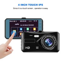 Caméra embarquée ultime à écran tactile de 4 pouces : HD 1080P double canal et application WiFi intelligente pour une sécurité de conduite optimale