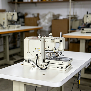 Machine à coudre industrielle pour boutonnières, prix de vente directe, machine à boutonnières à point noué à entraînement direct en stock - Product Image 1