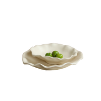 Franse stijl porseleinen oesterplaatjes, creatieve fruit- en snackbordjes, pendulum servies, klassiek wegwerp servies voor feesten