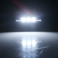 C5W T6 Feston 28mm 31mm Led Ampoules 5050 3SMD 12V 6000K Blanc Voiture Intérieur Dôme Liseuse Pare-Soleil Vanité Miroir Lumières