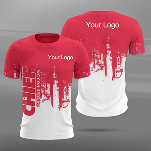 เสื้อยืดกีฬาสไตล์วินเทจของผู้ชายเสื้อพิมพ์ลาย3D โลโก้ตามสั่ง - Product Image 3