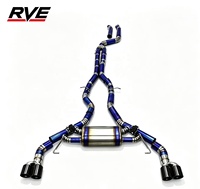 Knalpot Titanium RVE untuk BMW G01 G02 X3 X4 M40i B58 3.0T Valved Muffler Sport Catback Exhaust System