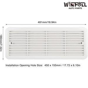 Ventilador WINFULL de 12V/24V para Autocaravanas, Caravanas y Yates - Ventilador de Ventilación Bidireccional con Entrada/Salida de Aire para Mejorar el Enfriamiento - Product Image 2