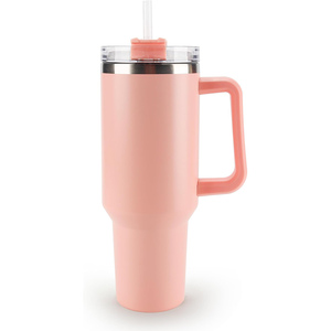 40oz Stainless Steel Vacuum <b>Flask</b> Tumbler Handle 6-12 Hours Thermal Insulation Camping Portable Eco-Friendly <b>Large</b> Capacity Lid - Product Image 1