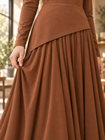 AW0303 Couture avancée - Robe longue haut de gamme, Vêtements musulmans islamiques, Hijabs, Style décontracté, Quotidien
