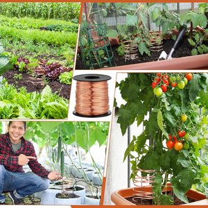 Carrete de alambre de cobre desnudo calibre 22 de 100 pies para jardinería, fabricación de joyas, <span class=keywords><strong>manualidades</strong></span> DIY con chatarra de aluminio de alta calidad - Product Image 5