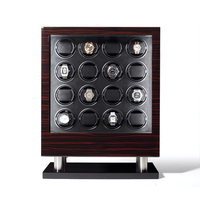 Boîte à remontoir automatique avec déverrouillage par empreinte digitale, écran tactile LCD, pour 8 et 16 montres, avec tiroirs