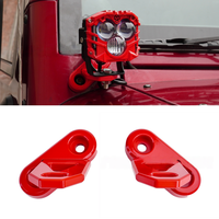 Pour 2007-2018 Wrangler JK/JKU deux portes/quatre portes projecteur à pilier A support en alliage d'aluminium support de montage monocouche
