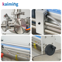 Machine de remplissage de liquides pneumatique semi-automatique à tête unique pour boissons, lait, jus, eau, verre, canettes, plastique, grandes bouteilles