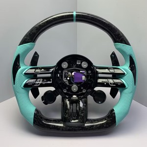 Volant sport personnalisé Mercedes AMG Dragonfly en fibre de carbone et cuir pour G-Class W463 G63 G500, fonctions complètes - Product Image 2