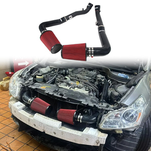 Kit d'admission d'air froid pour <span class=keywords><strong>Nissan</strong></span> 370Z Infiniti G37 Q50 avec moteur VQ35HR V6 - Conception à haut débit à montage frontal - Product Image 1