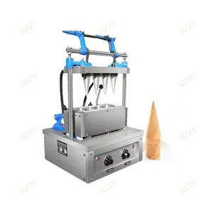 220V 380V Industrial Ice Cream Crispy Cone Machine Ice Cream Sugar Cone Wafer Biscuit Machine Ice Cream Cone Baking Machine