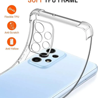 Funda Protectora de Silicona Transparente, Suave, Antihuellas, Antigolpes, de TPU para A52 5G A72 A42 A32 A22 A12 A13 A03