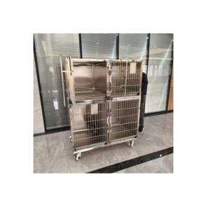 Metal paslanmaz çelik modüler Vet köpek enjeksiyon sandık paneli kulübesi kafes banka köpekler için Pet kafesleri & evler - Product Image 1