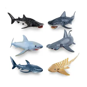 Personalizado Pvc Animal Figurines Plastic Sharks Brinquedos Sea Ocean Animal Action Figuras para Crianças educacional Aprendizagem brinquedo presente