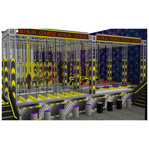 Parque trampolín interior equipo extrema trampolín Ninja Guerrero SkyZone proveedor - Product Image 1