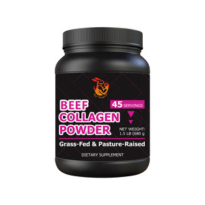 Colágeno de Res en Polvo de Marca Privada OEM, de Ganado Alimentado con Pasto, para una Piel Saludable, Ayuda a la Masa Muscular, Suplemento de Belleza en Polvo - Product Image 1