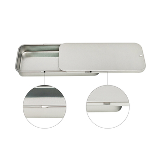 Boîte en métal étamé personnalisée format <span class=keywords><strong>King</strong></span> Size, 5 paquets, imprimée, avec couvercle coulissant CR anti-enfants, 100*40*15mm, argent, qualité alimentaire - Product Image 3