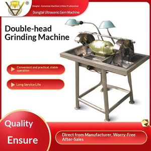 Máquina de Corte y Pulido de Gemas y Jade de Doble Cabezal, Motor y Bomba para Tallado de Jade Xiuyan/Huanglong, Productividad de 13M/H - Product Image 1