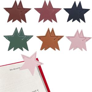 Star-Shaped <b>Bookmark</b> Clips PU Leather Cute Book Marks <b>Gifts</b> for Book Lovers - Product Image 1