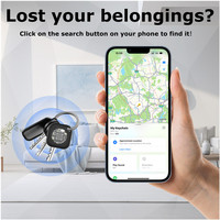 Mini traceur GPS pour voiture et moto, dispositif de localisation intelligent, compatible avec la fonction 'Trouver mon' de la marque, traceur de clés, alarme, localisateur de position
