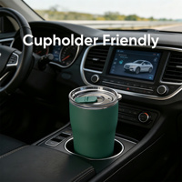 Tasse à café isotherme 250 ml en acier inoxydable 304 avec couvercle coulissant, anti-fuite, compatible porte-gobelet, style japonais, vente en gros personnalisée