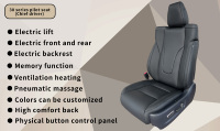 Sièges avant de voiture modifiés en cuir électrique personnalisés pour conducteur et passager, pour Kia Carnival