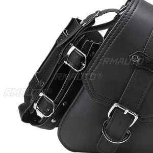 Alforjas Laterales Universales de Cuero PU para Motocicleta, Bolsas de Herramientas, para Honda/Suzuki/Kawasaki/Yamaha - Product Image 4