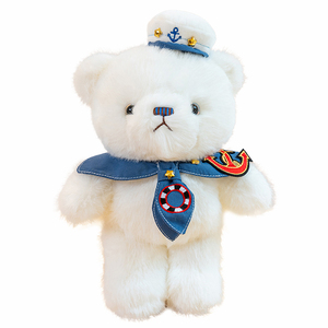 Tùy Chỉnh Hải Quân Gấu Sang Trọng Mềm Thú Nhồi Bông Đồ Chơi Màu Trắng Nhỏ Gấu Bông Với Sáng Tạo Thiết Kế Cà vạt Của Bé Favourite Đồ Chơi - Product Image 2