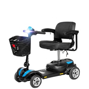 Patinete eléctrico de 4 ruedas cubierto para discapacitados, de 4 ruedas Scooter Eléctrico para personas mayores, novedad de 2017 - Product Image 2
