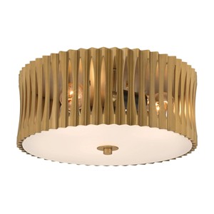 Lámpara de Techo Semi-Pendiente Moderna y Clásica con Cúpula de Latón y Vidrio Esmerilado |   Iluminación Elegante para Comedor de Hotel y Espacios Abiertos - Product Image 2