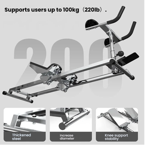Máquina de Ejercicios Primal Crawl con Agarraderas Ajustables y Soporte para Rodillas, para Estiramiento de Columna y Cardio de Bajo Impacto, para Gimnasio en Casa - Product Image 3