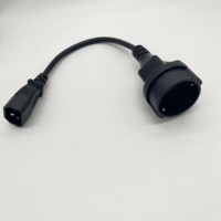 0.3m IEC 320 C14 mâle vers Europe Schuko femelle prise câble adaptateur court pour UPS PDU H05VV-F 3G * 1.5mm2