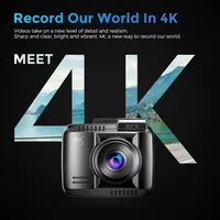AZDOME GS63H Pro UHD Enregistreur de conduite GPS WiFi intégré avec APP Écran IPS 2.4 "Vision nocturne WDR Caméra de bord avant et arrière 4K