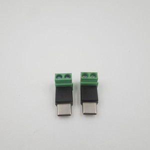 Tipo C macho/Micro macho a 2 pines 5V Adaptador de terminal verde sin soldadura Nueva condición para carga de teléfono móvil y computadora - Product Image 6