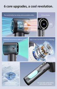 Mini ventilador Turbo portátil de mano con lectura de pantalla un regalo <span class=keywords><strong>para</strong></span> niños <span class=keywords><strong>novia</strong></span> ventilador recargable USB uso al aire libre - Product Image 2