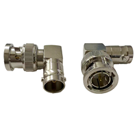 Conector Adaptador BNC-JWK de Fábrica, 75 ohmios, Conector BNC Macho a Hembra en Ángulo